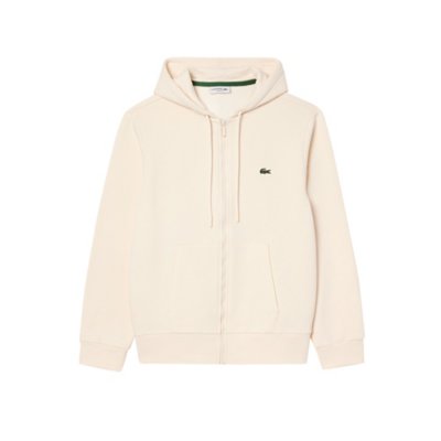 Sweat Zippé Sweat A Capuche Lacoste Blanc Homme Sweatshirt À