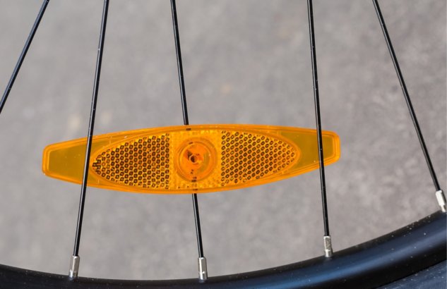 Lot De 12 Réflecteurs Pour Rayons De Vélo - Catadioptres Ovales 7x3,5 Cm, Haute Visibilité Nuit, Installation Clip - 8
