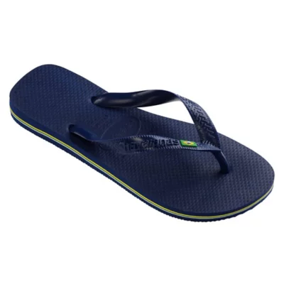 Tongs Ipanema Homme Modèle Lapa Anatomic AD 82629 - Bleu Ou Noir - Caoutchouc - Fabriqué Au Brésil - Pointure Variable