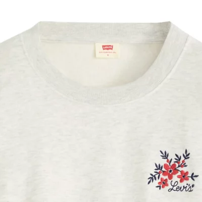 Sweat Shirt Tee Shirt Levis Blanc Femme T-shirt Original Housemark