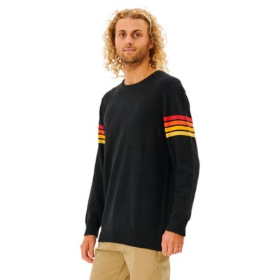 Pull Homme SURF REVIVAL CREW NOIR RIPCURL INTERSPORT