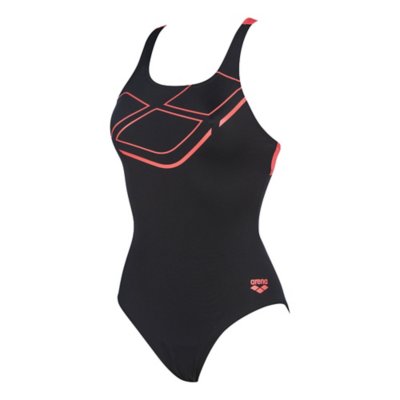 Arena Women’s Dive Swim Pro Back – Maillot De Bain Une-Pièce Femme Sportif, MaxFit Eco Recyclé, Résistant Chlore & UV UPF50+