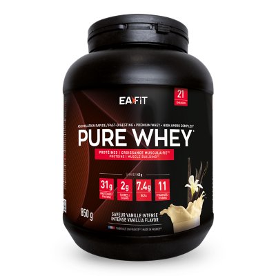 Whey protéine Pure Vanille intense 850g Multicolore 0025091 EAFIT