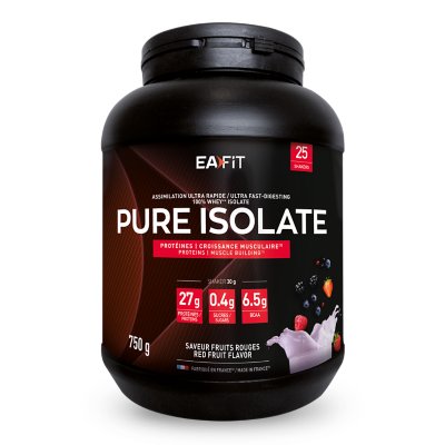 Whey protéine isolate Pure Isolate Fruits rouges 750g Multicolore 00436   EAFIT
