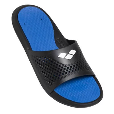 Claquettes De Piscine Homme Bruno Noir et bleu ARENA INTERSPORT
