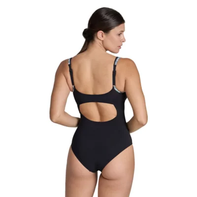Maillot De Bain Une Pièce Arena Bodylift Francy - Dos Nu, Noir, Pour Femmes
