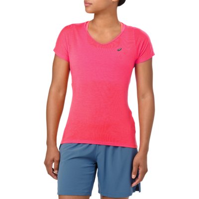 asics t shirt fille bleu