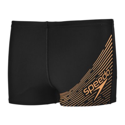 Speedo Medley Logo Jammer Garçon - Maillot De Bain Sportif Bleu Marine/vert - Tissu Recyclé Résistant Au Chlore