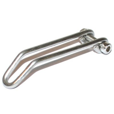 Support Phare Avant Vélo En Acier - Fixation Sur Fourche (filetage) - Occasion Très Bon état