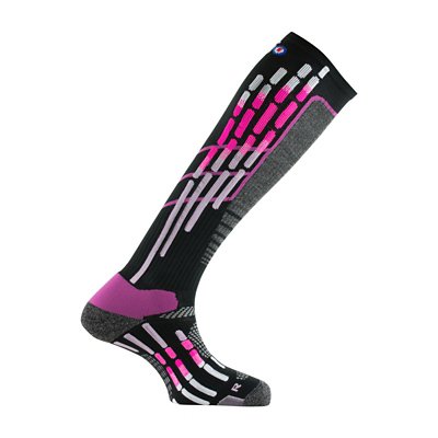 Chaussettes de ski adulte Pody Air Noir 026400  THYO