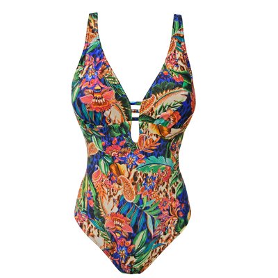 Marine, rose et vert