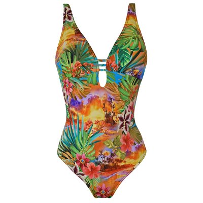 Multicolore, orange et rouge