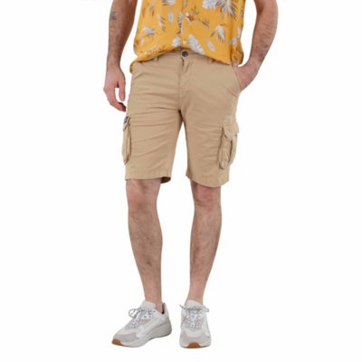 Short de sport Homme Cargo Léger Coupe loose Taille élastiquée Multipoches Sécher rapide Bleu