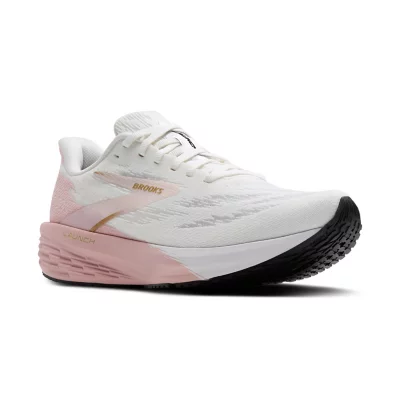 Chaussures De Running Femme Launch 11 Blanc Et Rose BROOKS