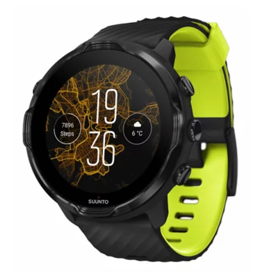 Montre GPS Cardio SUUNTO BLACK LIME SUUNTO INTERSPORT