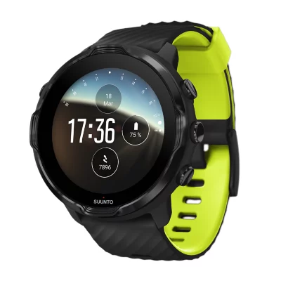 Montre GPS Cardio SUUNTO BLACK LIME SUUNTO INTERSPORT