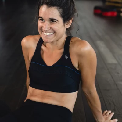 Brassière De Training Femme Top Strap X-Back Noir THUASNE INTERSPORT