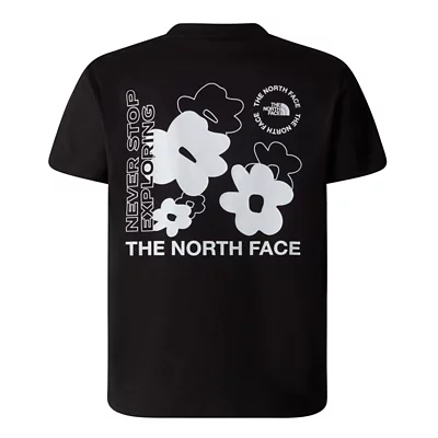 T-shirt Fille YD En Coton Noir à Manches Longues - Imprimé Floral - Taille 7-8 Ans