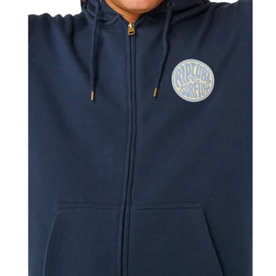 Sweat à capuche en polaire stapler washed navy - bleu Rip Curl | La Redoute
