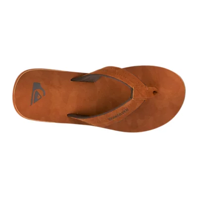 Tongs Homme CARVER NUBUCK Marron QUIKSILVER INTERSPORT