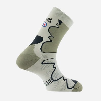 Chaussettes de randonnée homme Tige haute Double Trek Multicolore 1007400 THYO