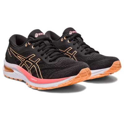 Asics Basket Running Femme Amorti Basket ASICS GEL VENTURE GS Noir - Main Image