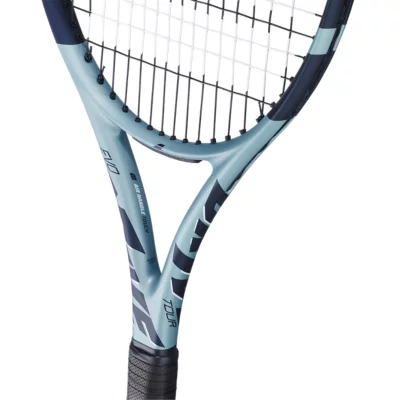 Raquette De Tennis Babolat Evo Aero – Puissance, Confort & Effet Facile – Idéale Pour Progresser (Grip 2, Gris/Jaune)