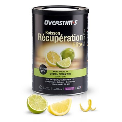 Overstim S Boisson De Recuperation Elite Citron Citron Vert 420 G
