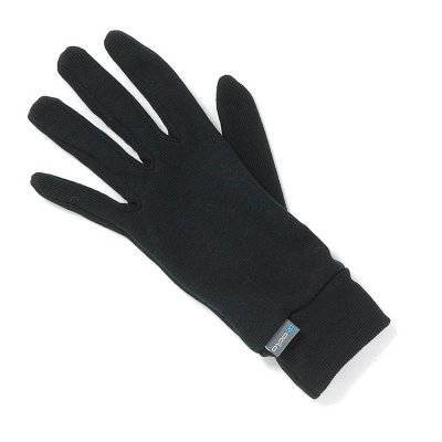 Odlo Sous Gants Warm Black Enfant Gants de ski enfant : Snowleader