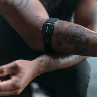 Montre Cardiofréquencemètre Polar RS200 - Unisexe - Rouge Et Gris - Occasion