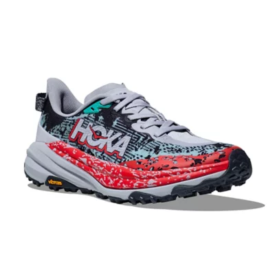 Chaussures De Trail Femme Speedgoat Gris et rouge HOKA ONE ONE