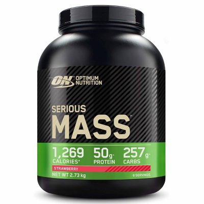 Gainer Serious Mass Fraise 2,73 kg Multicolore 1151654 OPTIMUM NUTRITION