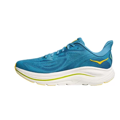 Chaussures De Running Homme Clifton 10 Bleu et jaune HOKA ONE ONE