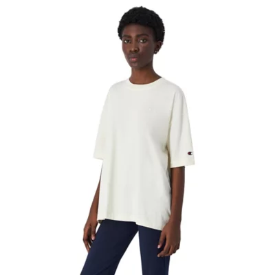 Tee-shirt À Manches Courtes Femme En Coton Jaune CHAMPION INTERSPORT