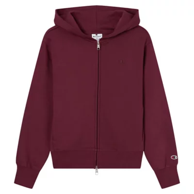 Sweat à Capuche Femme American Apparel F497, Taille S, Rouge Bordeaux, Coton, Fermeture éclair, Très Bon état
