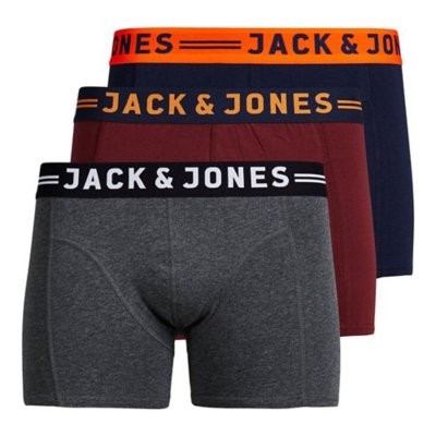 Boxer Homme Jaclichfield Trunks 3 Pack ROUGE JACK JONES INTERSPORT