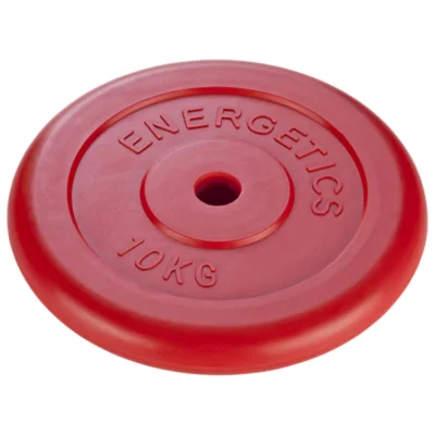 Disque De Musculation Caoutchouc Naturel Rouge ENERGETICS | INTERSPORT