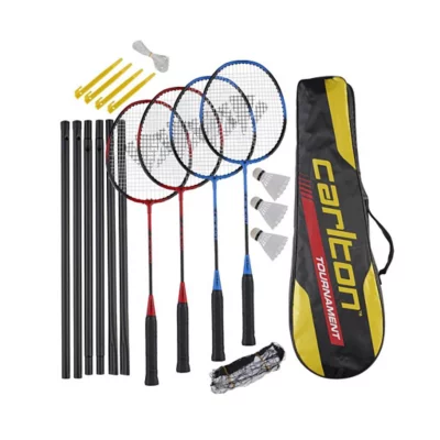 Set Badminton 2 Raquettes Set Badminton 2-4 Joueurs KH - 2 Raquettes, 3 Volants, Sac De Transport Inclus Raquettes Badminton Famille