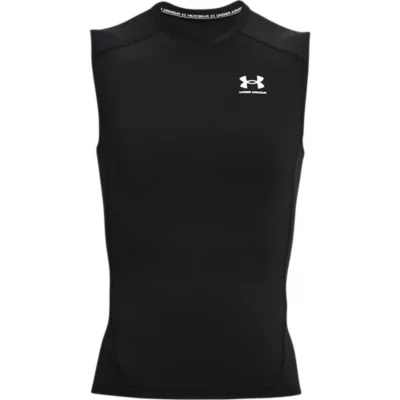 Tee-shirt De Compression Sans Manche Homme Armour Noir Et Blanc UNDER ARMOUR