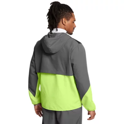 Pull golf 1/2 zip coupe-vent Homme - MW500 gris INESIS