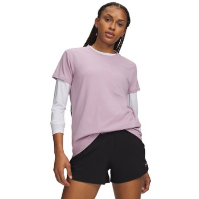 Tee-shirt De Training À Manches Courtes Femme Rival Core rose UNDER ...