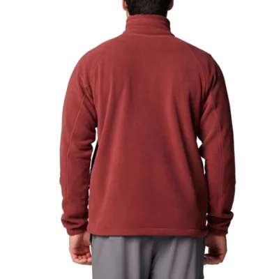 Veste Columbia Convert Pour Homme - Taille XL, Rouge Colorblock, Doublée Polaire, Occasion Très Bon état
