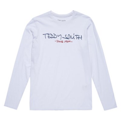 Tee shirt Manches Longues Homme BLANC TEDDY SMITH INTERSPORT