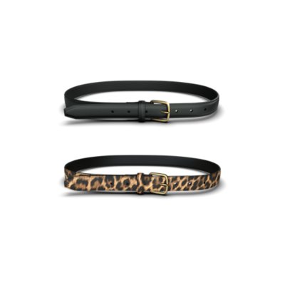 Ceinture Femme Gold Pfeil (Flèche Or) En Cuir Noir - 100 Cm - Neuf Sans étiquette