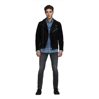 JJIGLENN JJORIGINAL AM 817 Vaqueros de corte slim | Negro | Jack & Jones