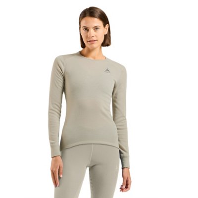 T-shirt Thermique Femme Odlo Active Warm - Manches Longues, 100% Polyester Recyclé - Chaud, Respirant, Pour Sport D'hiver Et Randonnée - 8