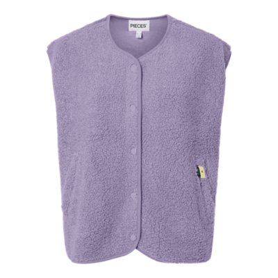 Haut Sans Manches Femme Magellan Taille S – Boutonné, Extérieur, Couleur Violette (état Correct)