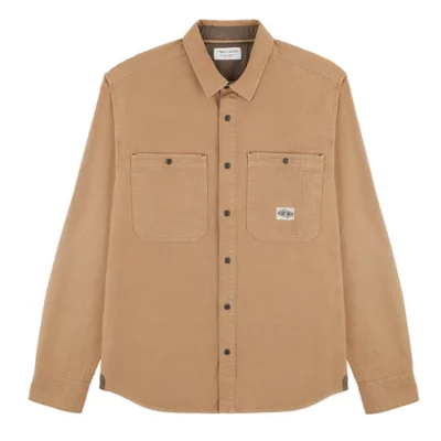 Chemise Femme DEHA Manches Longues Ouverte Devant - Beige Taille M - Occasion Très Bon état