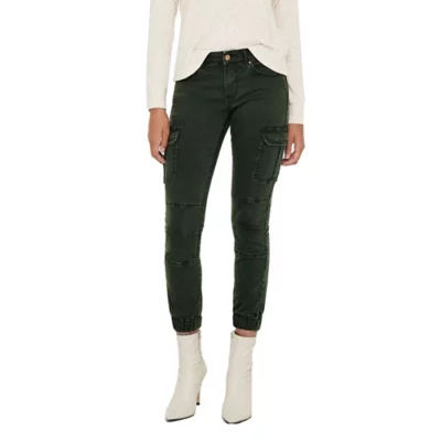ONLMISSOURI Slim Fit Cargo-Hose | Dunkelgrün