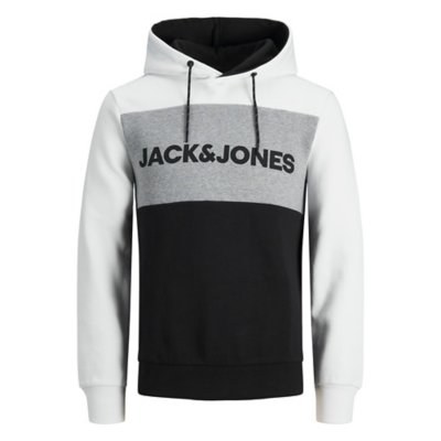 Jack & Jones Sweat à Capuche Homme Pullover Sweatshirt Basic Unicolore  Streetwear